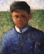 Georges Seurat The Little Peasant in Blue oil painting reproduction